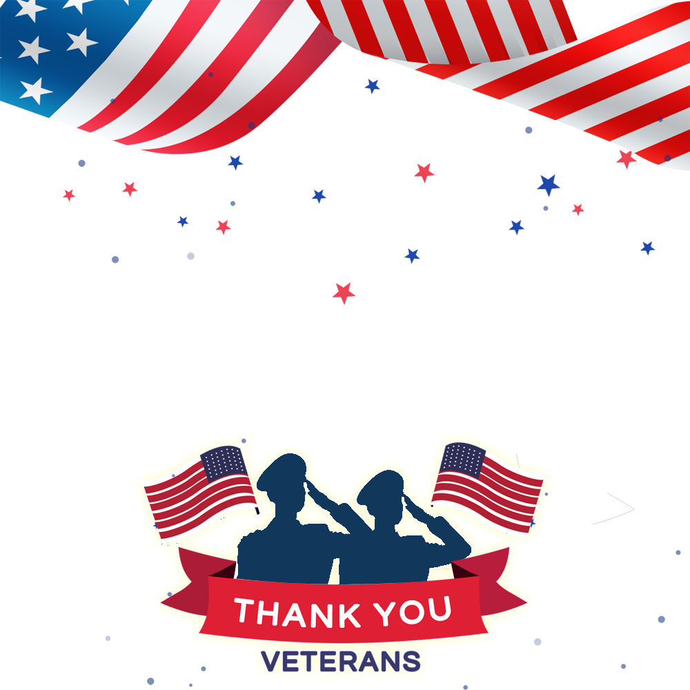 Thank You Veterans Image Frame PNG | 10 happy veterans day thank you for your service png