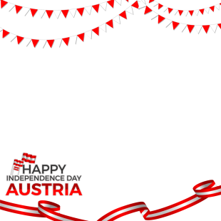 National Day of Austria Twibbon Template (PNG) | austria national day 9 png