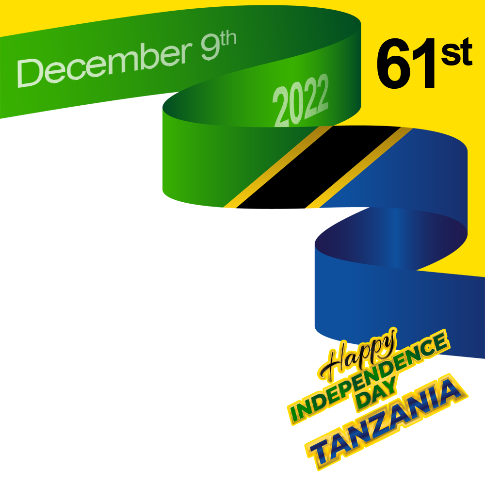 Happy 61st Independence Day Tanzania 2022 | 2 happy independence day tanzania 61st png