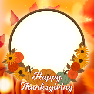Happy Thanksgiving Background Images Framer | 2 happy thanksgiving images background frame png