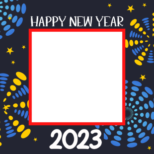 Happy New Year 2023 Frame Image | 2 new year 2023 wishes png