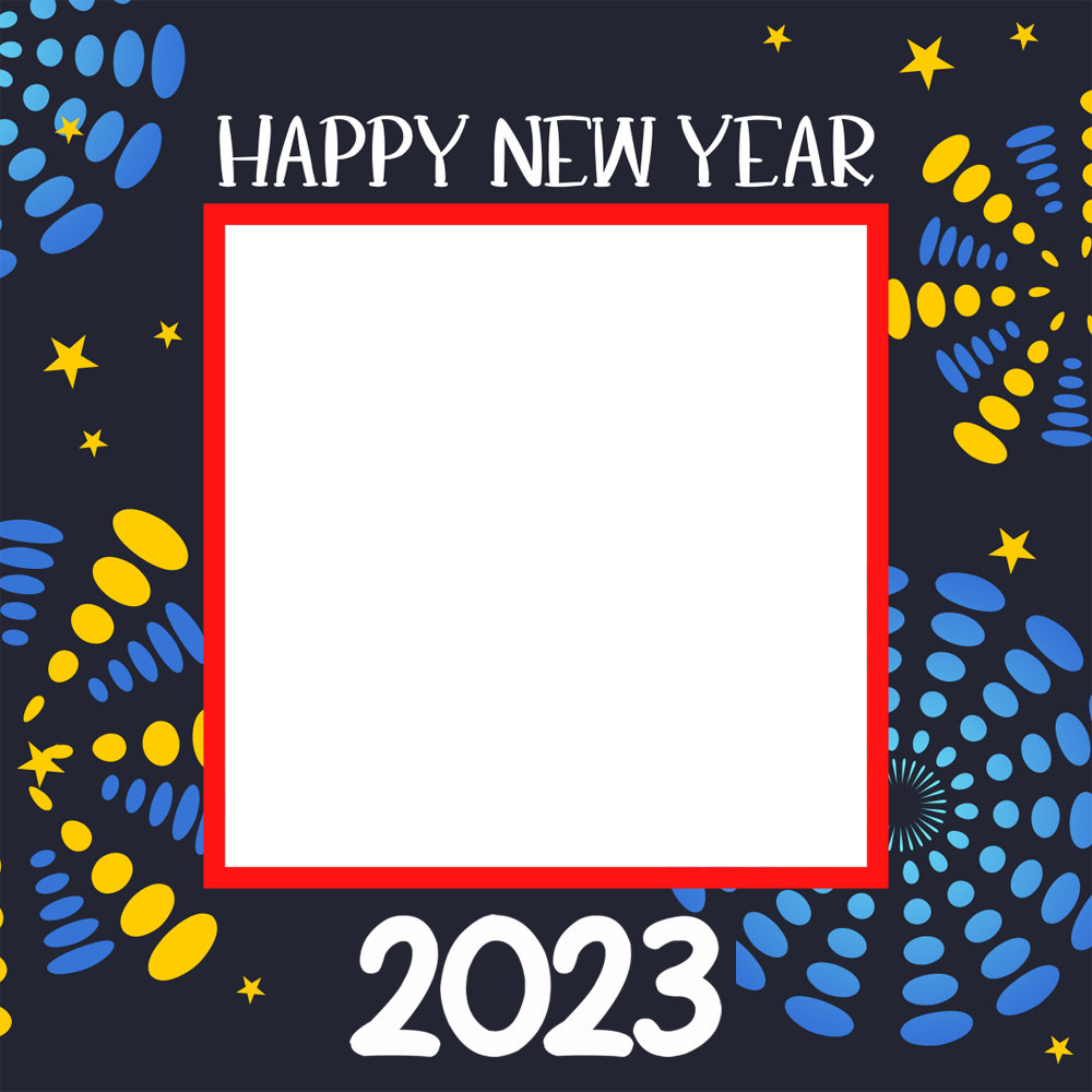 Happy New Year 2023 Frame Image | 2 new year 2023 wishes png