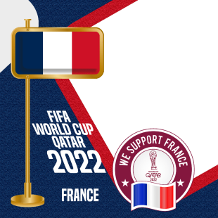We Support France - FIFA World Cup 2022 Qatar | 5 fifa world cup 2022 we support france png