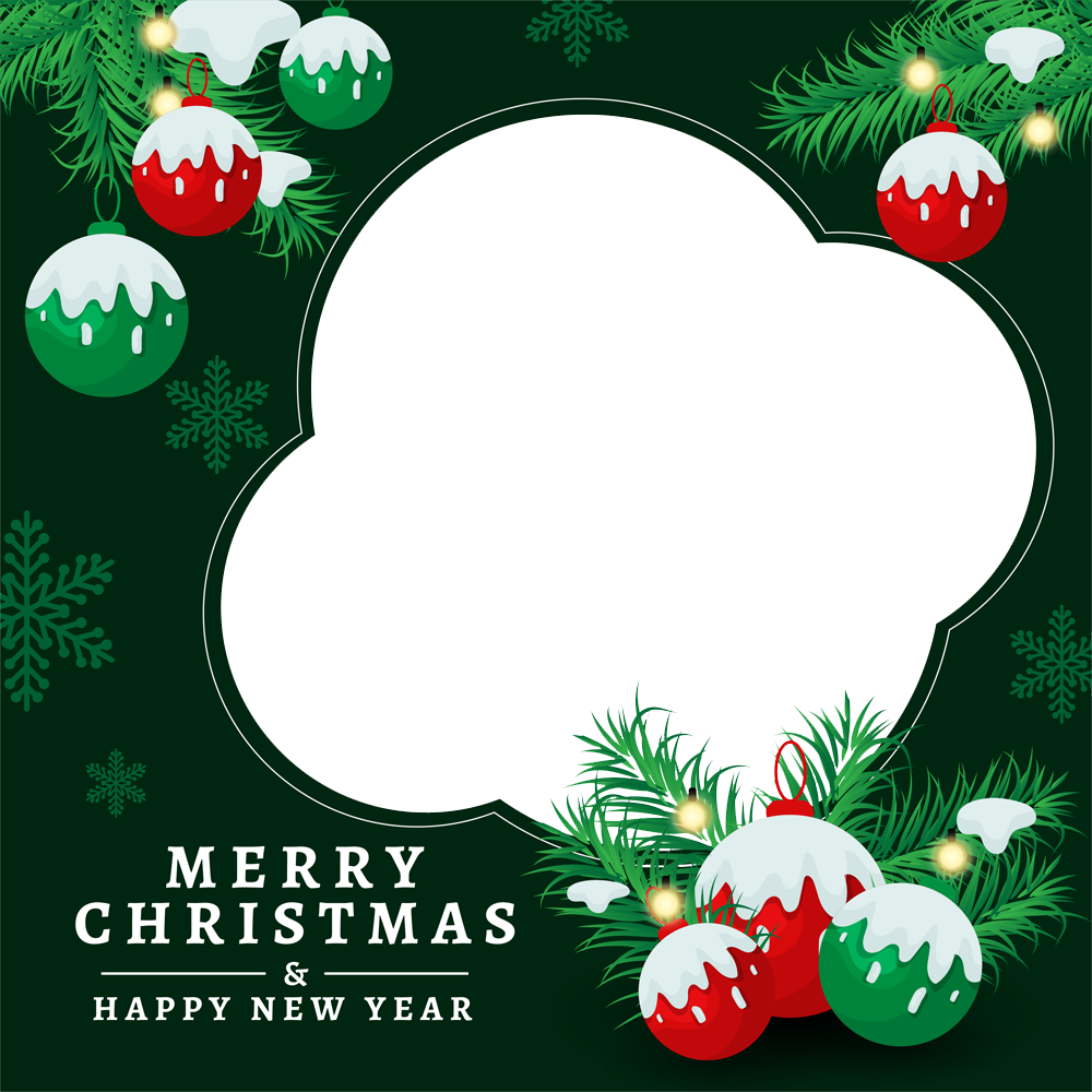 Greeting Card Merry Christmas And Happy New Year 2024