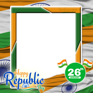 Happy Republic Day India 2023 Greetings Photo Frame | 10 happy republic day greetings photo png