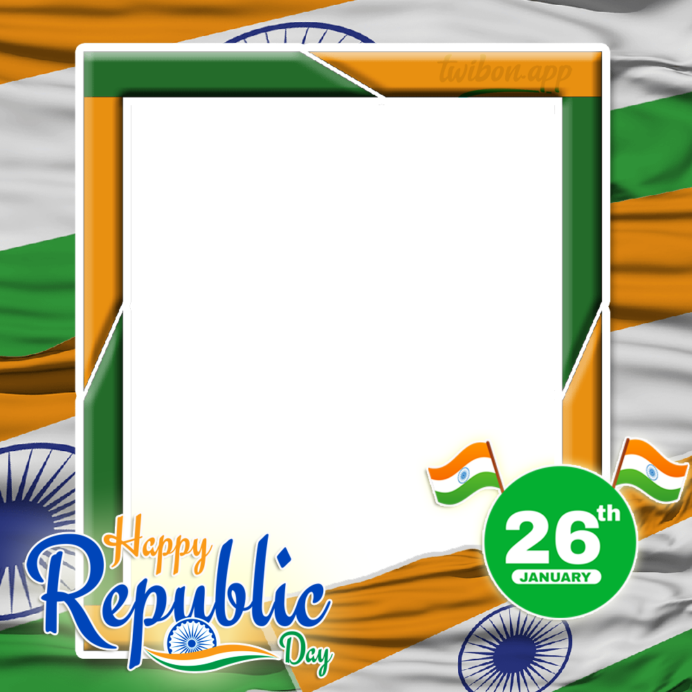 Happy Republic Day India 2023 Greetings Photo Frame | 10 happy republic day greetings photo png