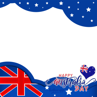 Happy Australia Day 2023 Celebration Picture Frame | 2 happy australia day 2023 celebrations png