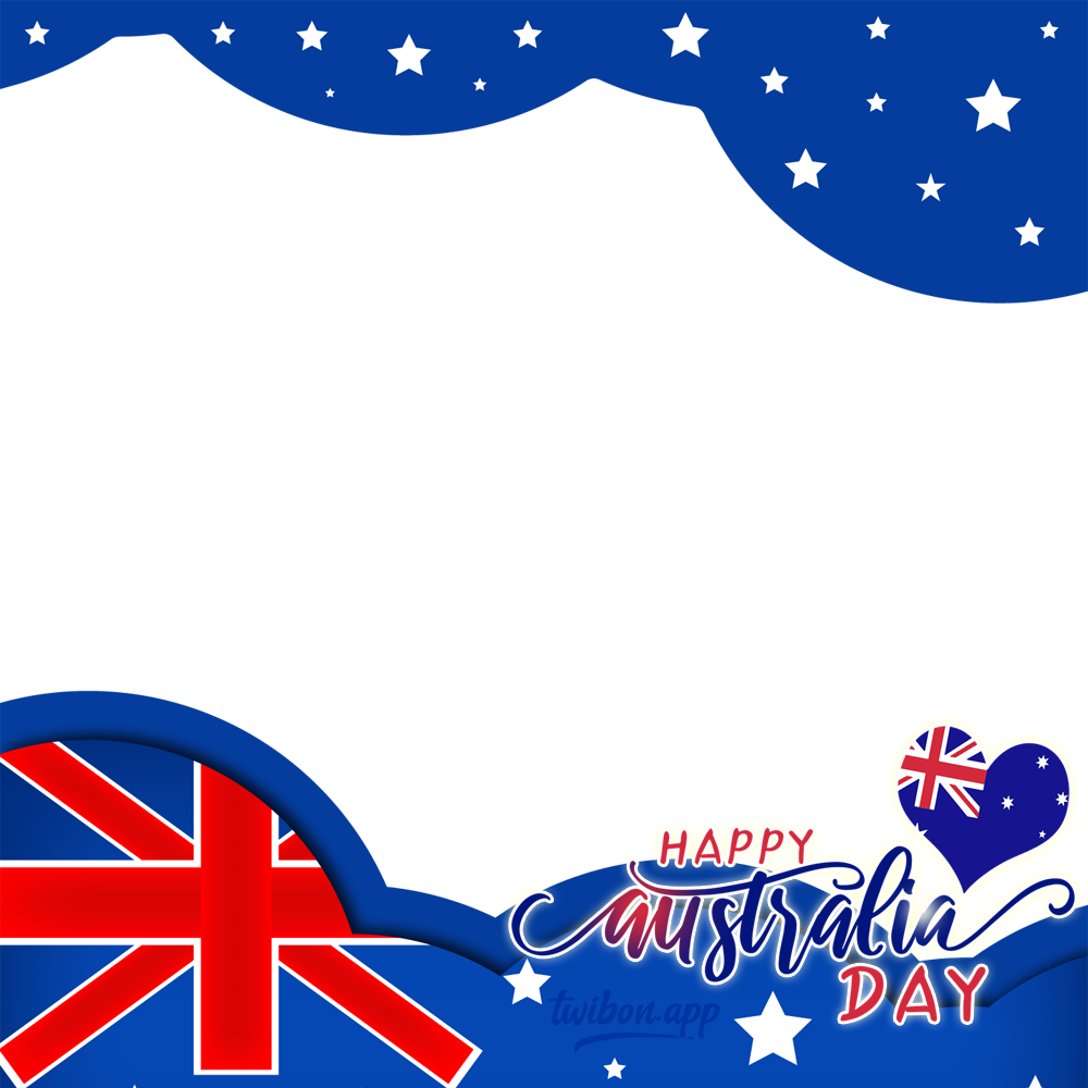 Happy Australia Day 2023 Celebration Picture Frame | 2 happy australia day 2023 celebrations png
