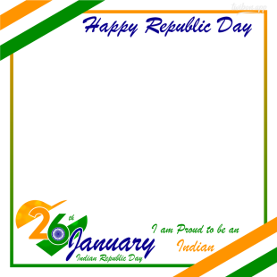 26 January 2023 India Republic Day Greetings Frame | 3 26 january 2023 republic day png