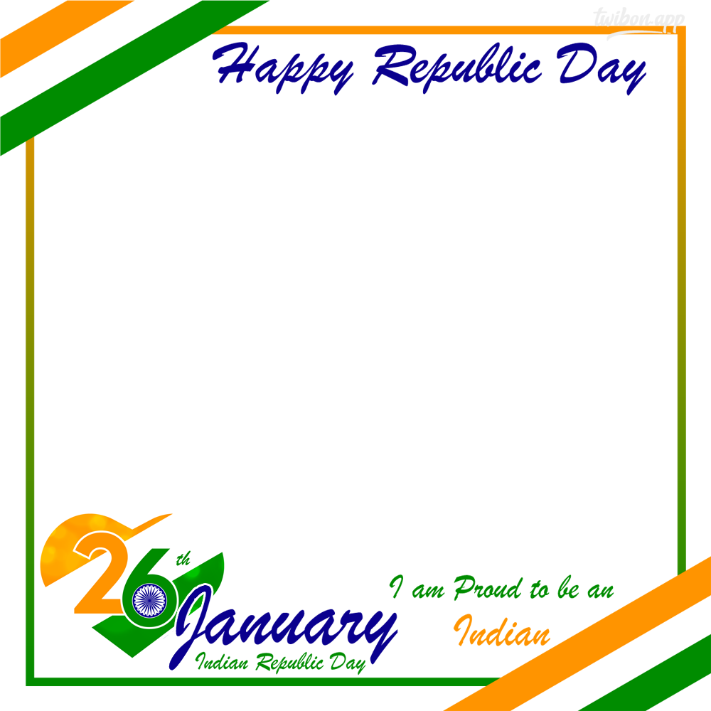 26 January 2023 India Republic Day Greetings Frame | 3 26 january 2023 republic day png