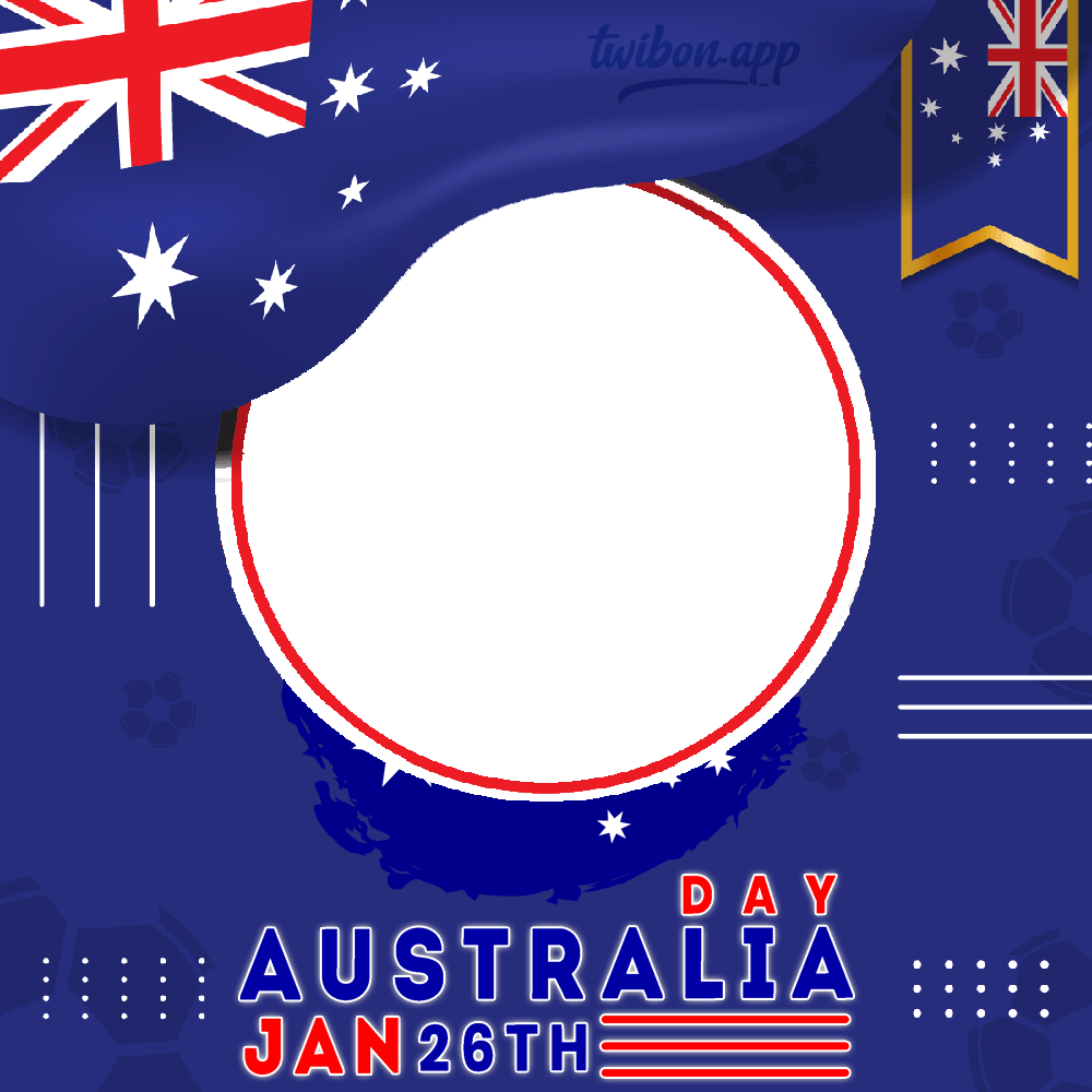 Australian Day January 26, 2023 Greetings Twibbon | 7 australia day january 26 png