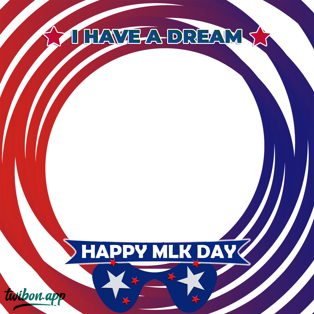 Happy MLK Day Greetings Images Frame 2023 | 7 happy mlk day greetings images frame png