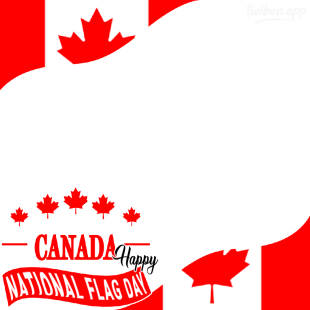 Happy National Flag Day Canada Picture Frame Template | 1 happy national flag day canada png