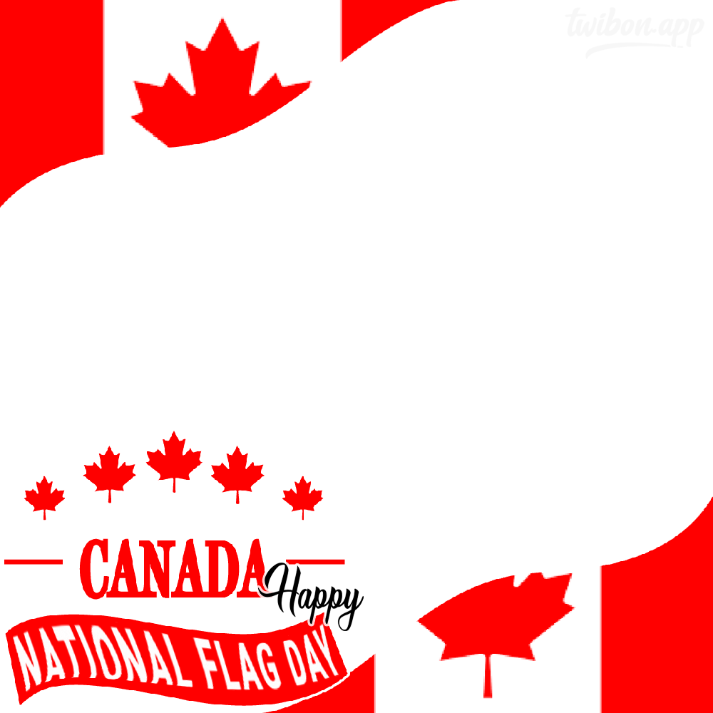 Happy National Flag Day Canada Picture Frame Template | 1 happy national flag day canada png