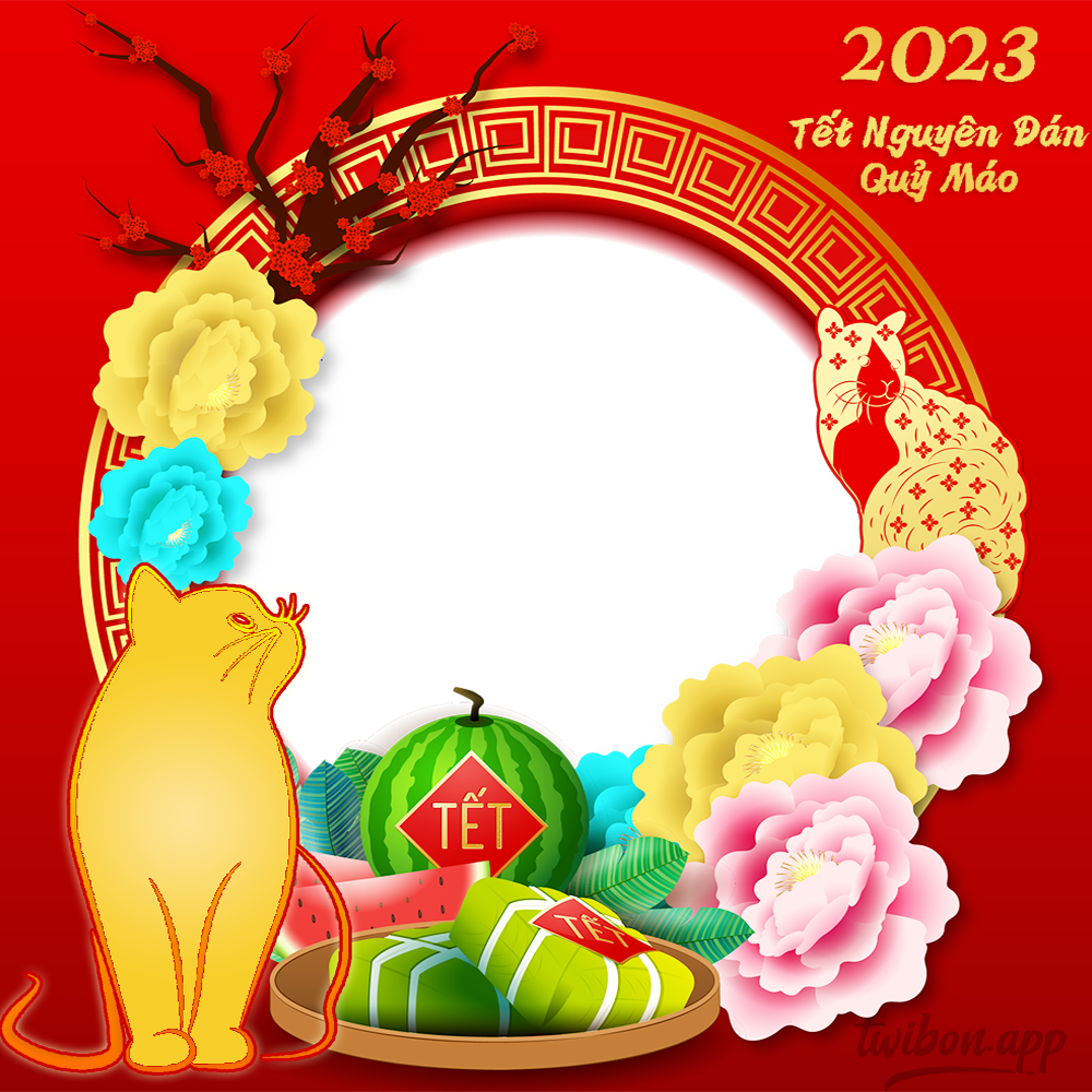 Happy Lunar New Year Vietnamese 2023 | 2 happy new year vietnamese 2023 png
