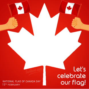 National Flag Day Canada February 15th Greetings Frame | 2 national flag day canada february 15th png