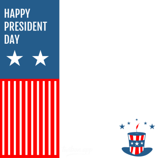 President Day February Greetings Picture Frame | 2 president day february greetings picture frame png