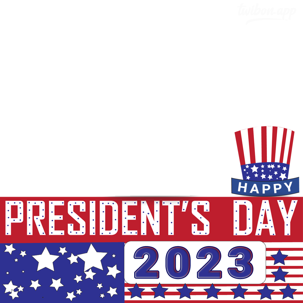 Presidents Day Greetings Graphic Photo Frame | 3 presidents day greetings graphic frame png