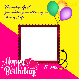 Happy Birthday Message To My Self Images Frame | 5 happy birthday message to my self png