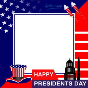 America President Day Greetings HD Background Frame | 6 america president day greetings background frame png