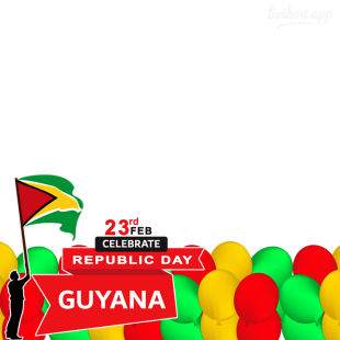 Guyana Republic Anniversary 2023 February 23rd Greetings | 6 guyana republic anniversary 2023 february 23 png