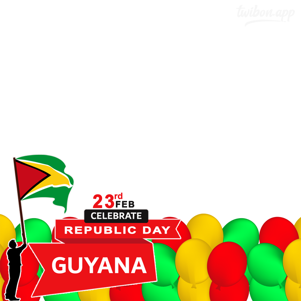 Guyana Republic Anniversary 2023 February 23rd Greetings | 6 guyana republic anniversary 2023 february 23 png