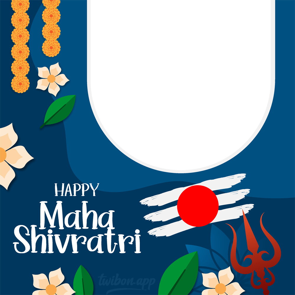Happy Maha Shivaratri Wishes HD Wallpaper Pic Frame | 6 happy maha shivaratri wishes hd wallpaper frame png
