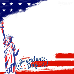 US President Clipart Captions HD Background Twibbon | 7 president day clipart captions background hd twibbon png