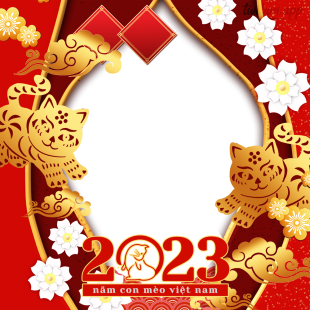 2023 Vietnamese New Year Tet Greeting Picture Frames | 7 tet lunar new year vietnamese png