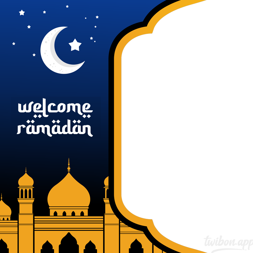 Welcome Ramadan Greetings Images Frame HD Template | 10 welcome ramadan greetings image frame png