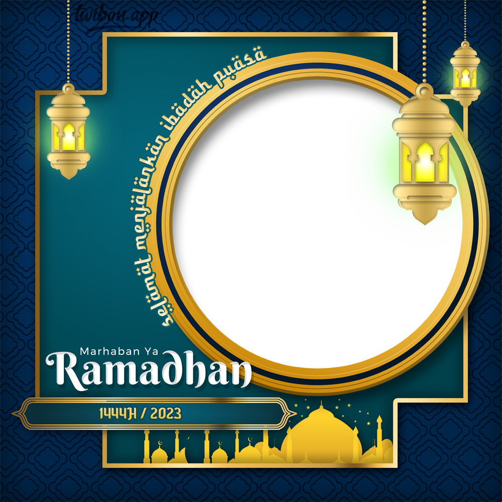 Twibbon Ramadhan 2023: Selamat Menjalankan Ibadah Puasa | 11 twibbon ramadhan 2023 png