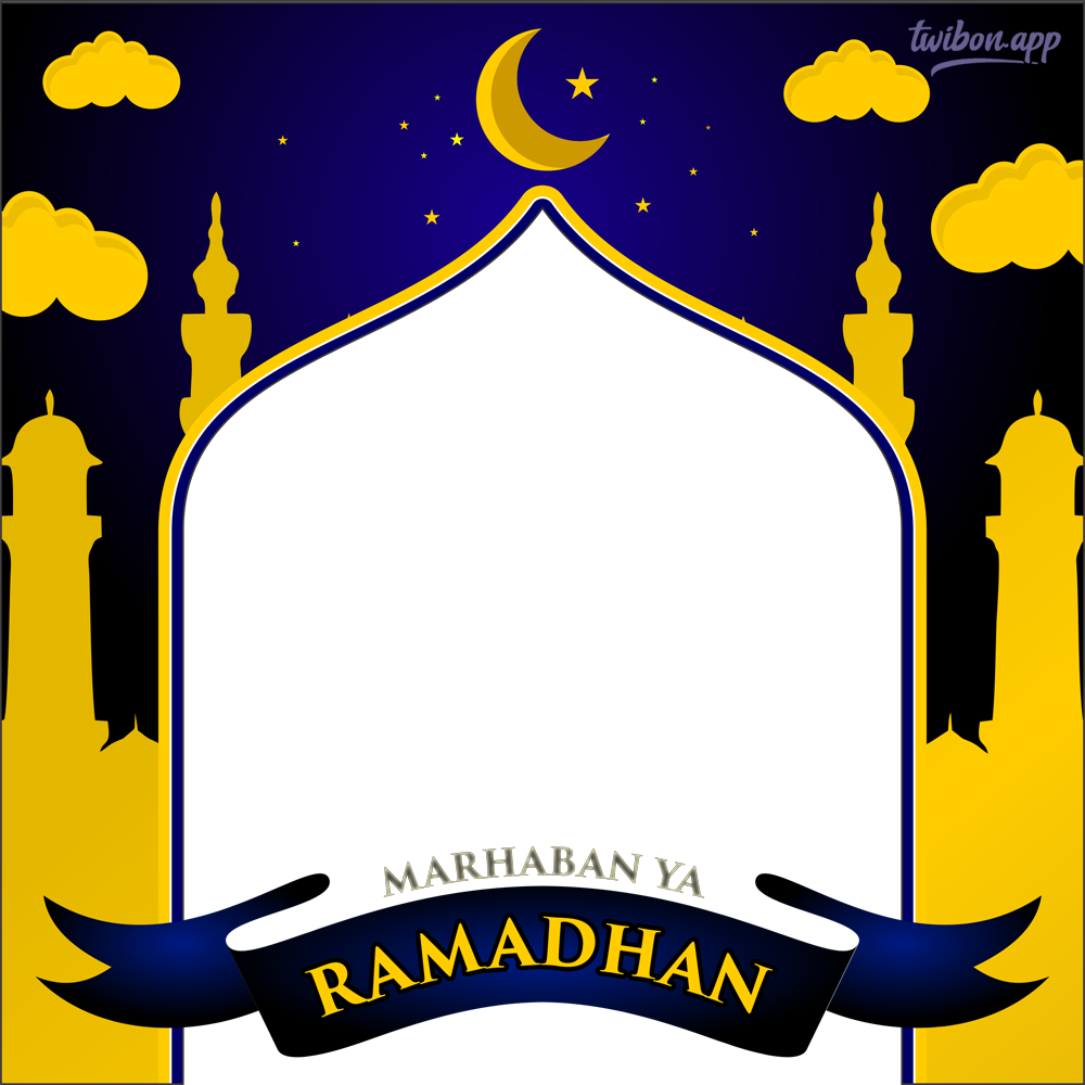 Marhaban Ya Ramadan Colorful Picture Frame Template | 12 marhaban ya ramadan picture frame png