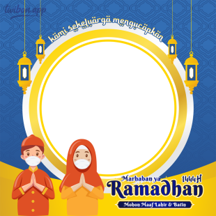 Twibbon Ucapan Marhaban Ya Ramadhan Sekeluarga | 7 kami sekeluarga mengucapkan selamat menjalankan ibadah puasa png