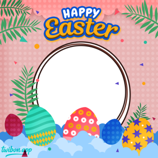 Pretty Happy Easter Images Frame | 1 pretty happy easter images frame png