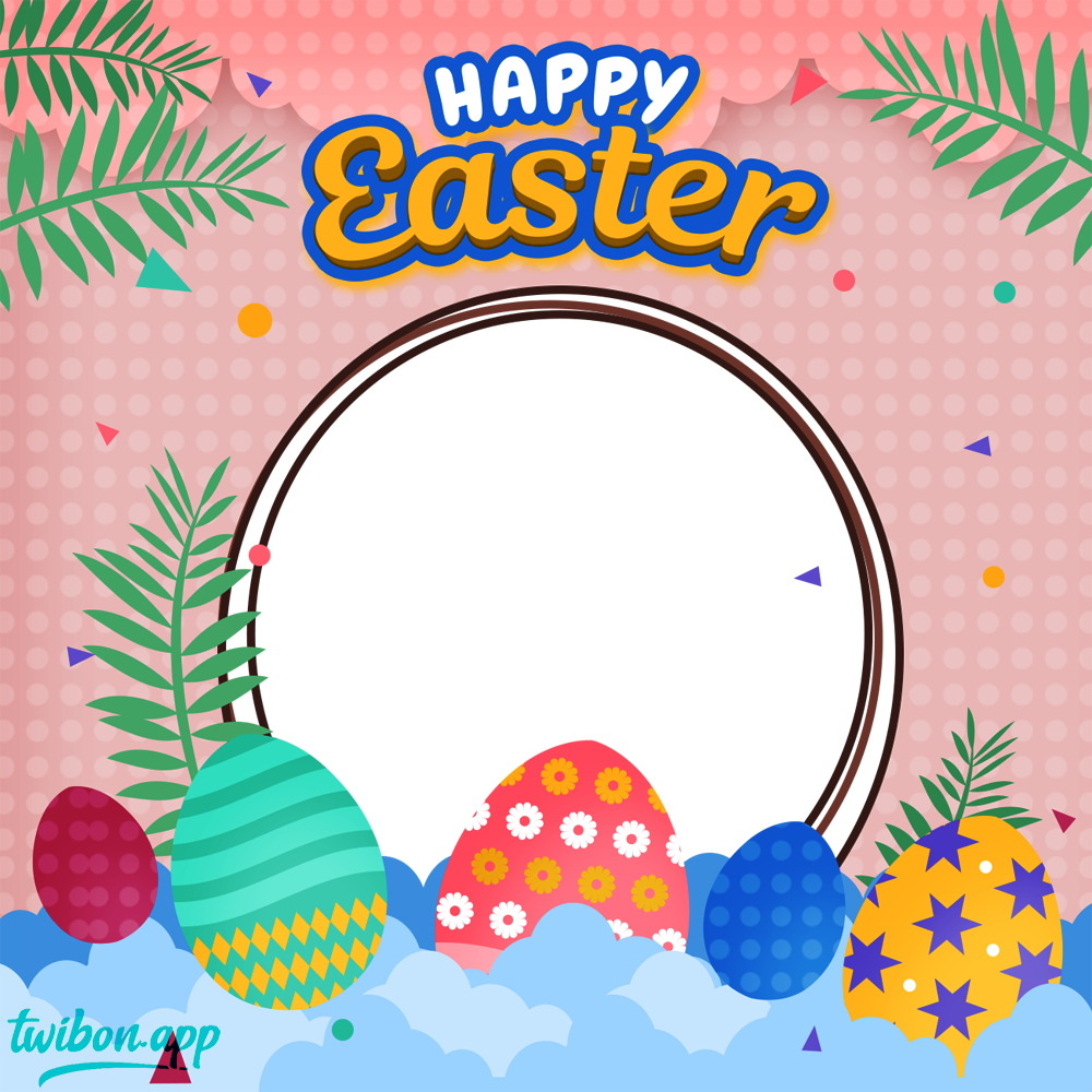 Pretty Happy Easter Images Frame | 1 pretty happy easter images frame png