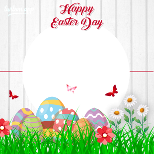 Happy Easter 2023 Picture Frame Template | 5 happy easter 2023 picture frame png