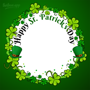 Happy St Patricks Day 2023 - Green Circle Profile Picture | 5 happy st patricks day 2023 png