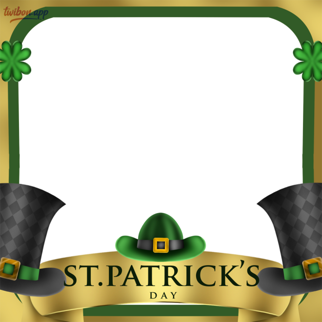 Free St Patricks Day Images Frame Template Twibon App 0614