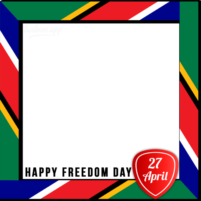 South Africa Freedom Day Background Circle Frame