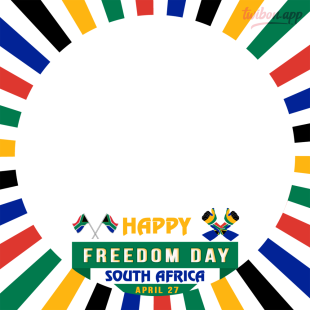 South Africa Freedom Day Background Circle Frame | 4 south africa freedom day background circle frame png