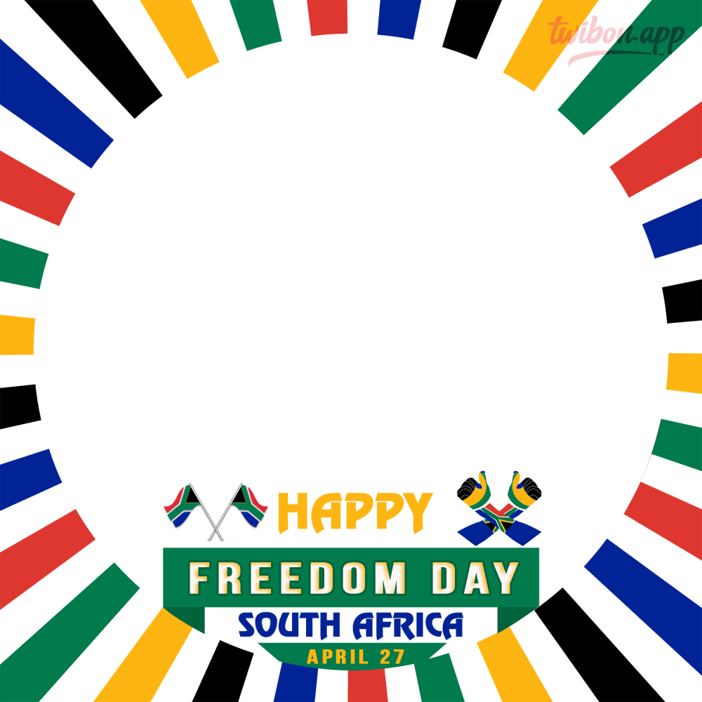South Africa Freedom Day Background Circle Frame | 4 south africa freedom day background circle frame png