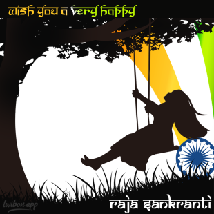 Happy Raja Sankranti Message Image Twibbon Template | 3 happy raja sankranti message image twibbon png