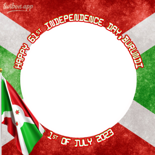 Happy 61st Independence Day Burundi 1st of July 2023 | 3 happy independence day burundi png
