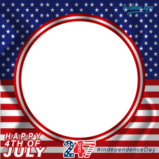 4th of July Independence Day Images Frame Template | 4 4th of july independence day images twibbon png