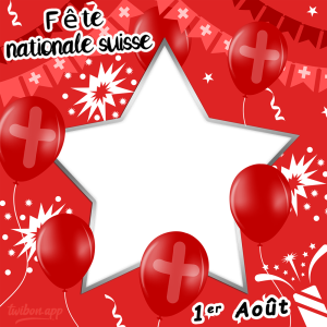 Swiss National Day 2023 Twibbon Templates | 1 1er aout fete nationale suisse 2023 png