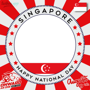 Singapore National Day 2023 Picture Frame Templates | 1 singapore national day parade 2023 picture frame png