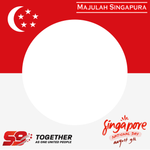 Happy 59th Singapore National Day Background Frame | 1 singapore ndp 2024 59th national day logo twibbon png
