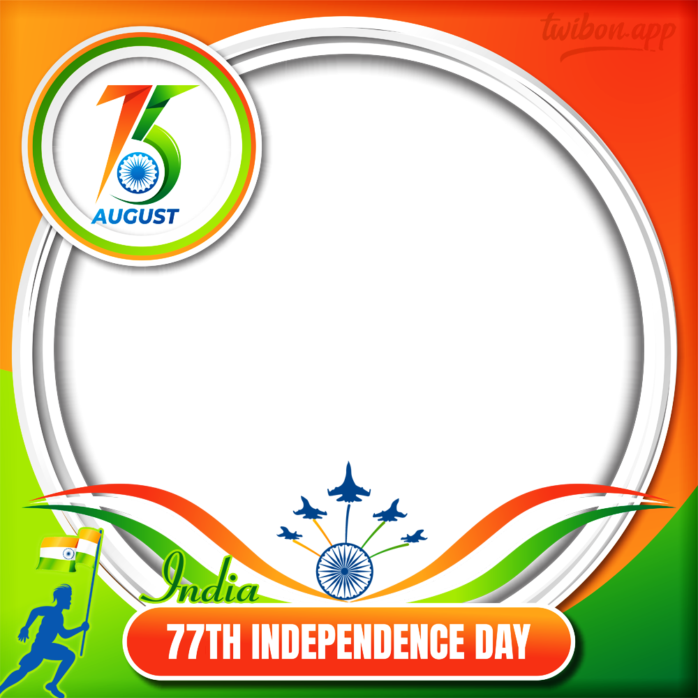 August 15 India Independence Day 2023 Background Twibbon | 11 august 15th india independence day background twibbon png