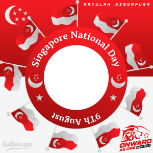 Singapore National Day 2023 Picture Frame Templates | 13 national day 2023 singapore twibbon png