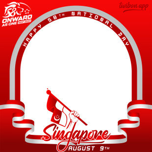 9 August Singapore National Day Background Greeting Twibbon | 15 9 august national day background greeting frame png